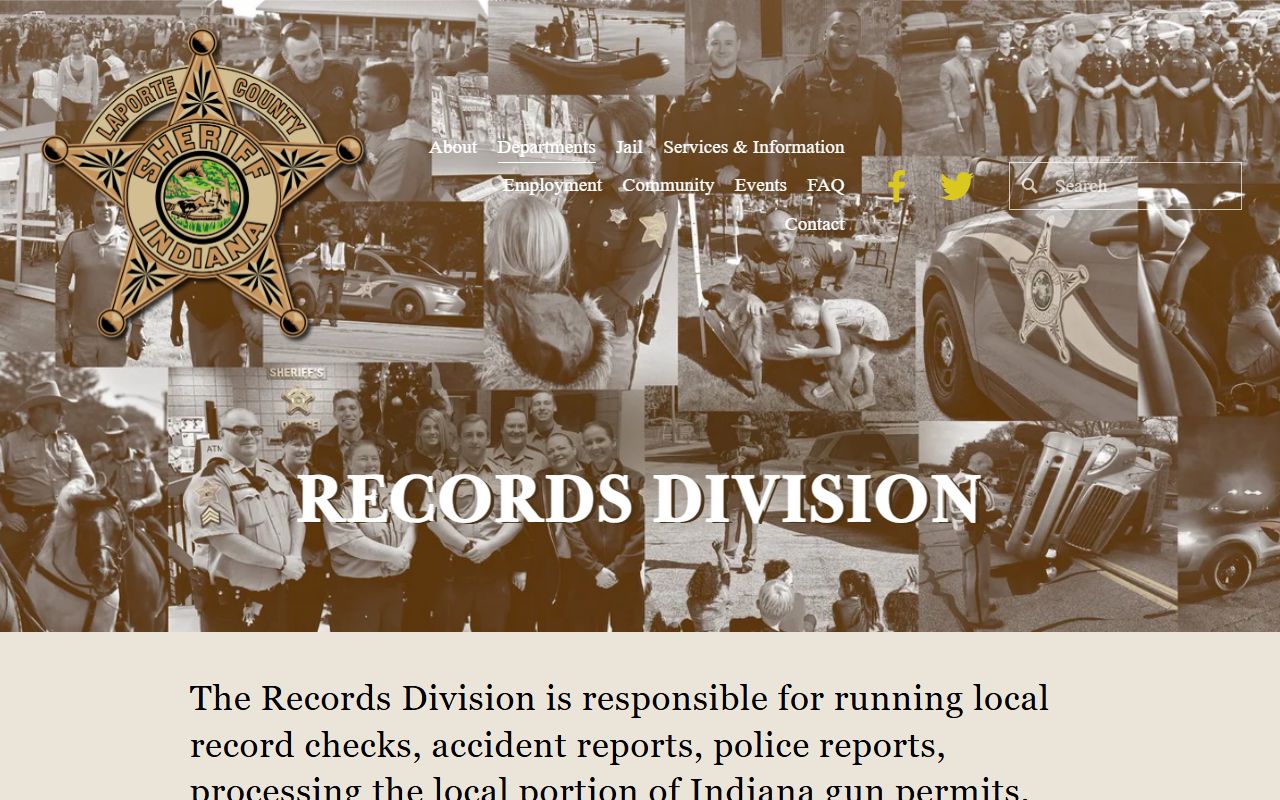 LaPorte County mugshot records request and APRA instructions